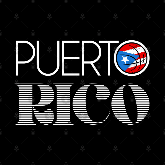 Puerto Rico Basketball Boricua Puerto Rican Flag by PrettyVocal