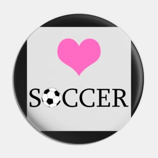 Heart Soccer Pin