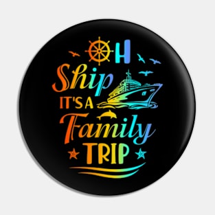 Cruise Summer Vacations Family Trip Pin