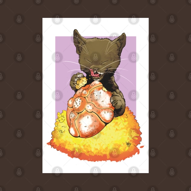 The Black Cat and the Pan de Muerto by SeleneWitchStore