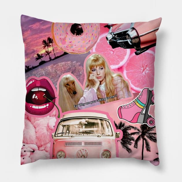 Be Pink Pillow by Vintage Dream