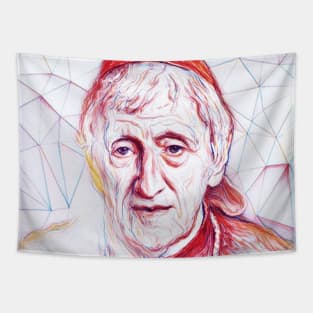 John Henry Newman Portrait | John Henry Newman Artwork | Line Art Tapestry