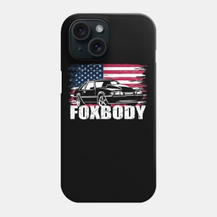 Mustang Foxbody American Fox body stang Muscle classic Car 5.0L Phone Case