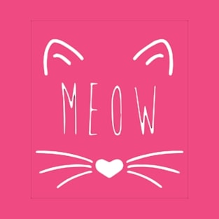 meow cat cute gift  design T-Shirt