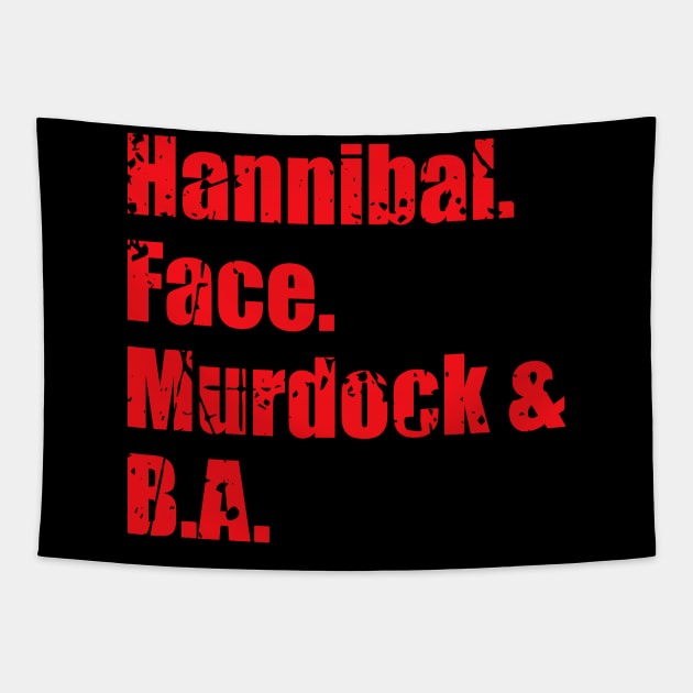 Hannibal. Face. Murdock and B.A Tapestry by sunima