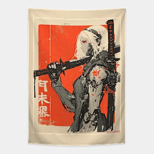 Vintage Japanese Manga Edge runner Tapestry