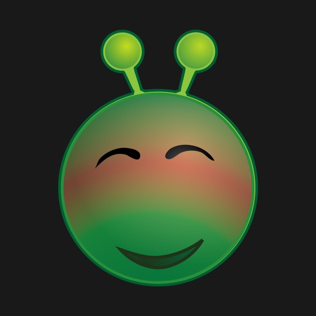 Funny Alien Monster ET Extraterrestrial Martian Green Man Emoji for Women, Men and Kids 12 by PatrioTEEism