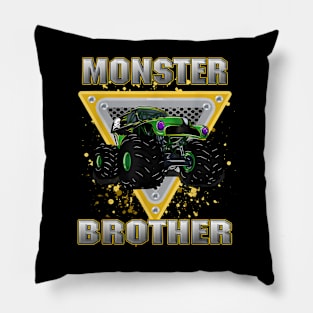 Monster Truck Brother Pillow