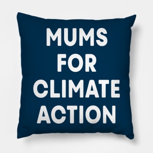 Mums for Climate Action (Dark Blue) Pillow