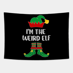 I'm The Weird Elf Matching Family Group Christmas Tapestry