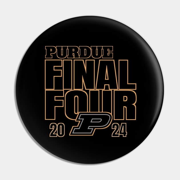 Purdue Boilermakers Final Four 2024 Basketball Pin by LegendDerry