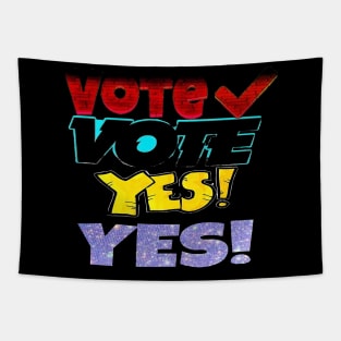 Vote Yes Vintage Tapestry