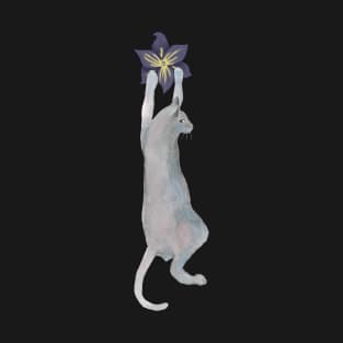 Cat climbing on a flower T-Shirt