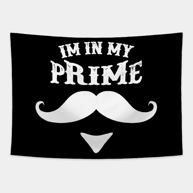 Im In My Prime Western Doc Holiday With Mustache Tapestry by YASSIN DESIGNER