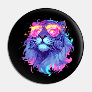 cool lion Pin