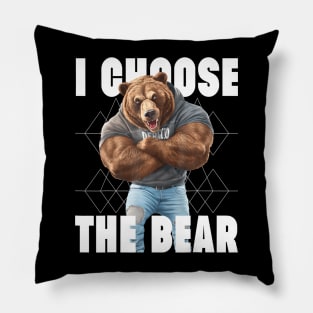 The Bear In Woods 2024 I Pick The Bear Women Pillow