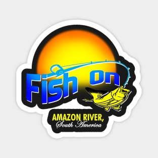 Fish On Amazon Magnet