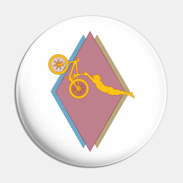 MTB - Epic Slopestyle Bike Jump Vintage Pin by TheWanderingFools