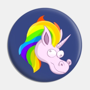 Crazy Unicorn Pin