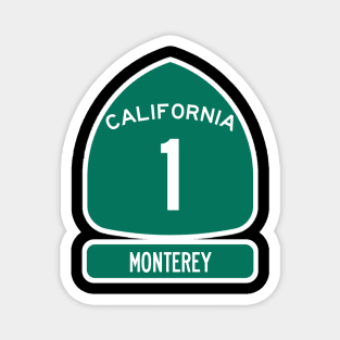 PACIFIC COAST Highway 1 California Sign MONTEREY Magnet