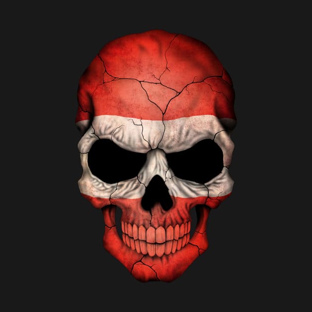 Austrian Flag Skull by jeffbartels