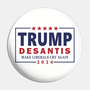 Donald Trump Ron DeSantis 2024 Pin