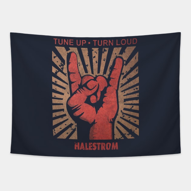 Tune up . Turn Loud Halestrom Tapestry by MenGemeyMashkan