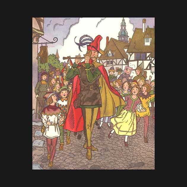 Vintage Fairy Tales, The Pied Piper of Hamelin by MasterpieceCafe