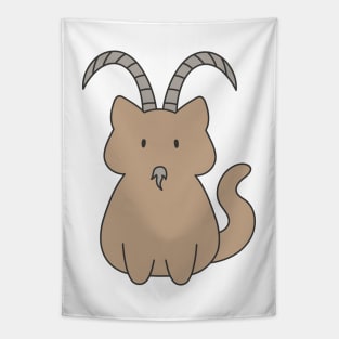 Capricorn Cat Zodiac Sign Tapestry