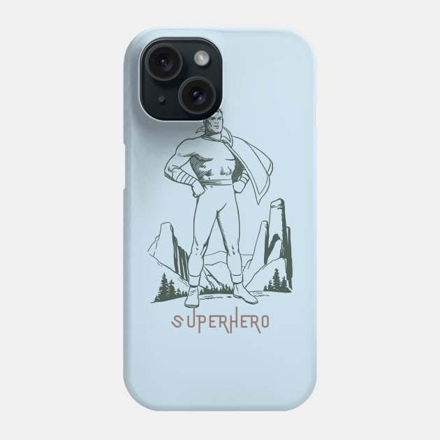 VINTAGE COMIC SUPERHERO Phone Case by DAZu