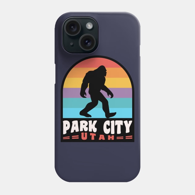 Park City Utah Bigfoot Sasquatch Salt Lake City Phone Case by PodDesignShop