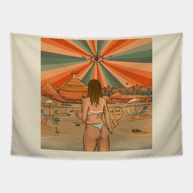 TROPICALIENTE Tapestry by barth desenha