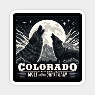 Colorado Black Canyon Wolf and Wolfdog Sancuary Magnet