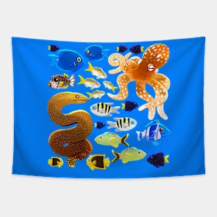 Sea animals Tapestry