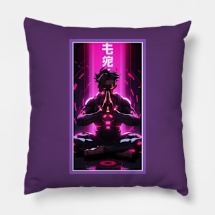 Anime Hero Power Meditation | Quality Anime Artwork | Anime Power Energy Meditation |  Manga Anime Art Pillow