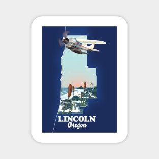 Lincoln Oregon Travel map Magnet