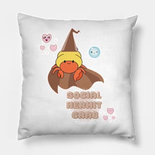 Social hermit crab Pillow