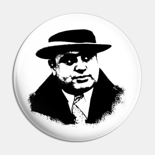 Al Capone Portrait Pop Art Pin