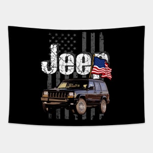 XJ-series Jeep Cherokee Jeepcar JEEP Flag Tapestry