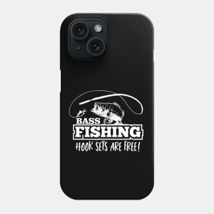 Bass Fishing Hook Set Lure Quote Largemouth Funny Phone Case