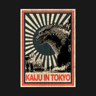 Vintage Poster Kaiju In Tokyo T-Shirt