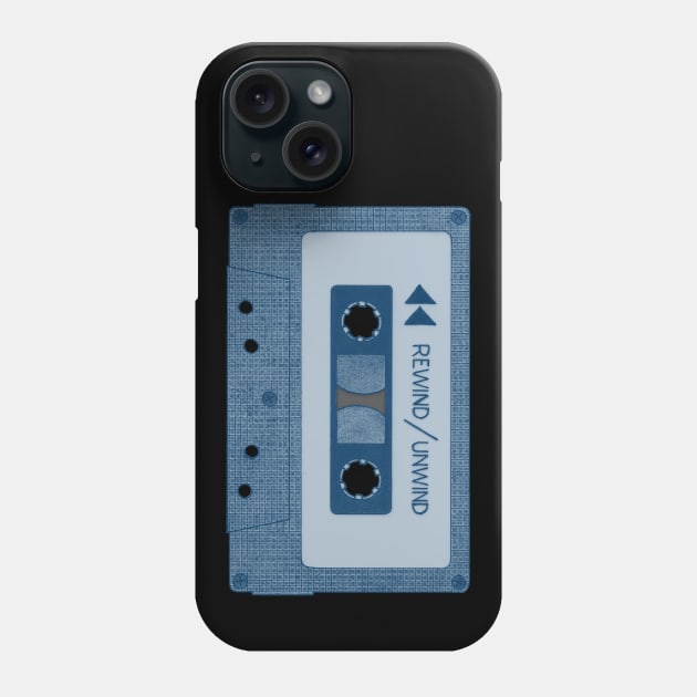 Analog Music (Blue Cassette Tape) Phone Case by AnimaSomnia