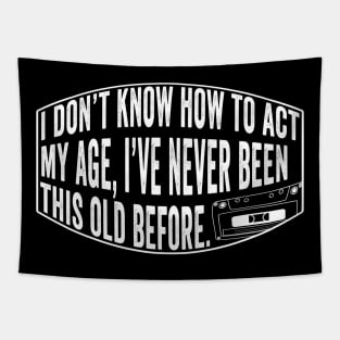 Old People Funny Quote Tapestry