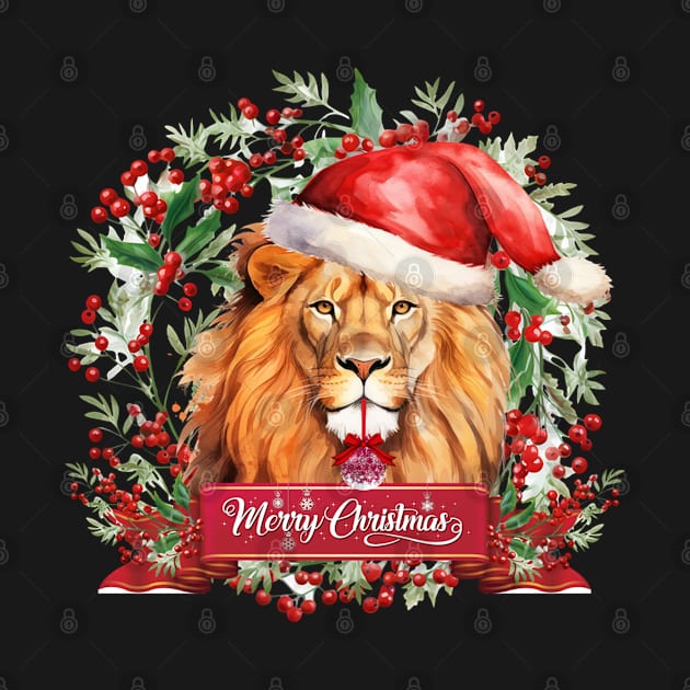 Merry Christmas Lion by ERArts