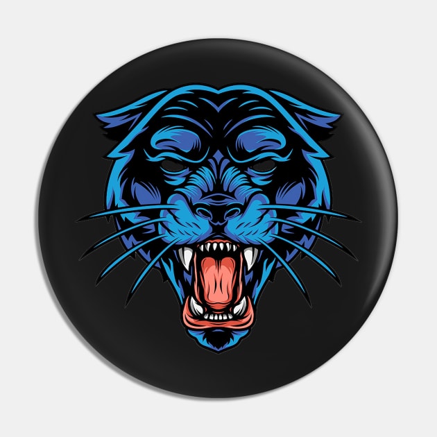 Panther's Face Pin by Right-Fit27