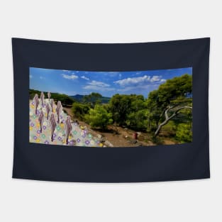 Flower path Tapestry