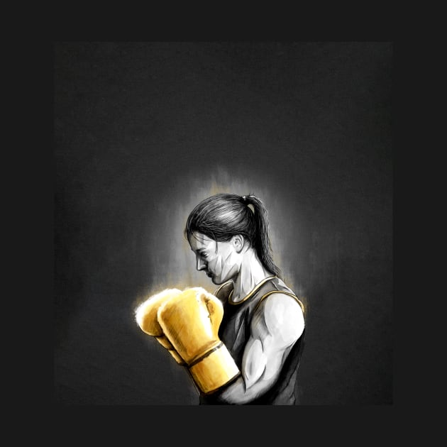 Katie Taylor Ireland Boxing Artwork by barrymasterson