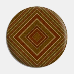 Seamless middle eastern rhombus pattern in golden brown Pin