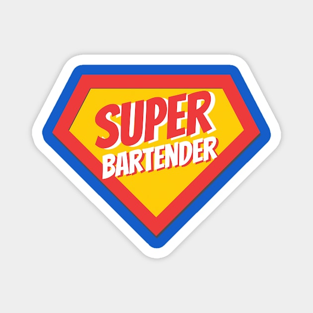 Bartender Gifts | Super Bartender Magnet by BetterManufaktur