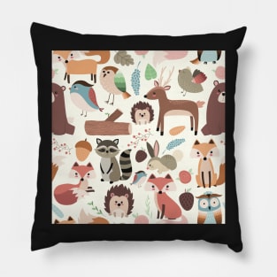 Woodland Animals Pillow